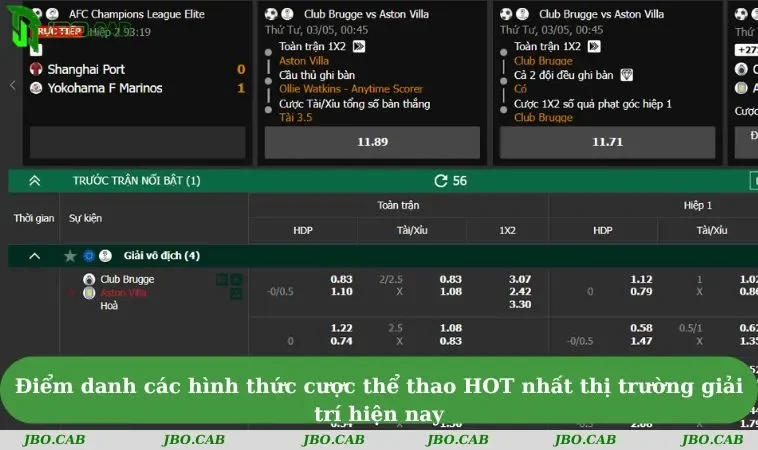 diem danh cac hinh thuc cuoc the thao hot nhat thi truong giai tri hien nay Điểm danh các hình thức cược thể thao HOT nhất thị trường giải trí hiện nay